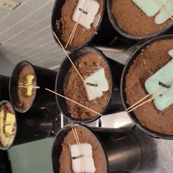 Hiekkakynttilät valettuna.